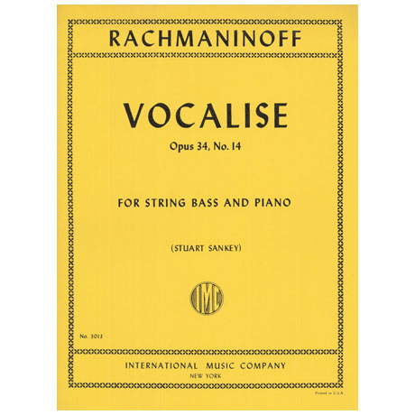 Rachmaninow, S.: Vocalise Op. 34/14 