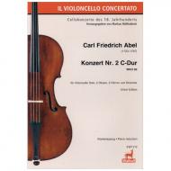 Abel, C. F.: Konzert Nr. 2 C-Dur WKO 60 - Klavierauszug 