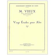 Vieux, M.: 20 Études pour Alto 