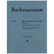 Rachmaninow, S.: Klaviersonate Nr. 2 Op. 36 b-Moll (1913/31) 
