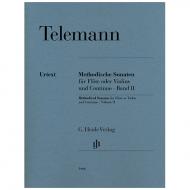 Telemann, G. Ph.: Methodische Sonaten für Flöte oder Violine und Bc Bd. II 