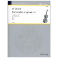 Weber, C. M. v.: 6 Violinsonates progressives WeV P. 6 Heft 2 