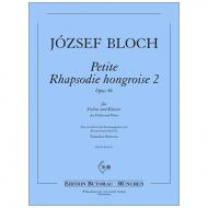 Bloch, J.: Petite Rhapsodie hongroise Nr. 2 Op. 46 