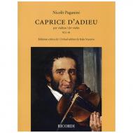 Paganini, N.: Caprice D'Adieu M.S. 68 