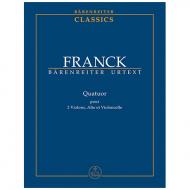 Franck, C.: Quartett für zwei Violinen, Viola und Violoncello 