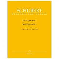 Schubert, F.: Streichquartette I 