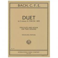 Bach, C. Ph. E.: Duett Wq. 140 H. 598 e-Moll 