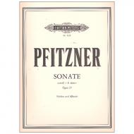 Pfitzner, H.: Sonate e-Moll op.27 