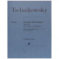 Tschaikowski, P. I.: Sérénade mélancolique Op. 26 