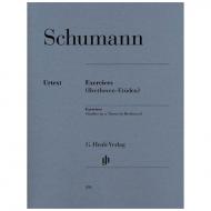 Schumann, R.: Exercices – Etüden in Form freier Variationen über ein Thema von Beethoven Anh. F 25 