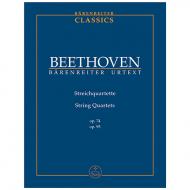 Beethoven, L. v.: Streichquartette Op. 74, 95 
