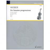 Weber, C. M. v.: 6 Violinsonates progressives WeV P. 6 Heft 1 