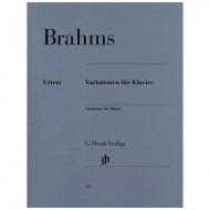 Brahms, J.: Variationen für Klavier 