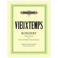Vieuxtemps, H.: Violinkonzert Nr. 2 Op. 19 fis-Moll 
