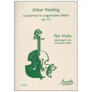 Rieding, O.: Concertino Op. 21 a-Moll »In ungarischer Weise« – Violastimme 