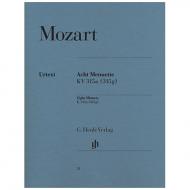 Mozart, W. A.: Acht Menuette KV 315a 