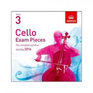 ABRSM: Cello Exam Pieces Grade 3 (2016-2019) CD 