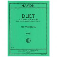 Haydn, J.: Duett D-Dur nach Op. 17/6 