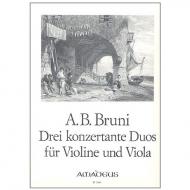 Bruni, A. B.: 3 Konzertante Duos Op. 25,4-6 