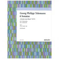 Telemann, G. Ph.: 6 Duette / Violoncellosonaten Op. 2 TWV 40:101-106 