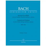 Bach, J. S.: Doppelkonzert für zwei Violinen, Streicher und Basso continuo d-Moll BWV 1043 