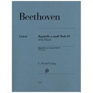 Beethoven, L. v.: Bagatelle a-Moll WoO 59 (Für Elise) 