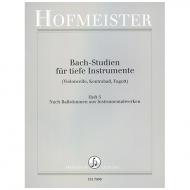 Siebach, K.: Bach Studien für tiefe Instrumente Heft 5: Nach Baßstimmen aus Instrumentalwerken 