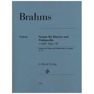 Brahms, J.: Violoncellosonate Nr. 1 Op. 38 e-Moll 