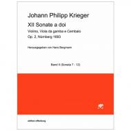 Krieger, J. P.: XII Sonate a doi Op. 2 – Band II (Sonate 7-12) 