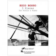 Bosso, E.: 3 Pieces for violin and piano 