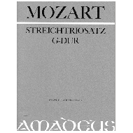 Mozart, W. A.: Streichtriosatz G-Dur KV Anh.66 