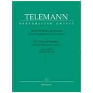 Telemann, G. Ph.: Sechs Sonaten im Kanon – Op. 5 Band 1 TWV 40: 118-120 