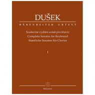 Dušek, F. X.: Sämtliche Sonaten für Klavier Band 1 