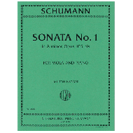 Schumann, R.: Violasonate Nr. 1 Op. 105b a-Moll 