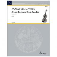 Maxwell Davies, P.: A last Postcard from Sanday 