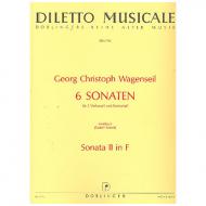 Wagenseil, G. C.: 6 Sonaten Band 2 Nr. 2 F-Dur 