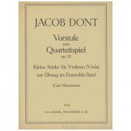 Dont, J.: Vorstufe zum Quartettspiel Op. 52 