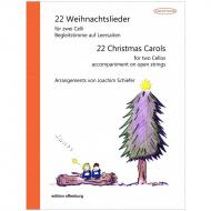 22 Weihnachtslieder für 2 Celli 