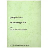 Auric, G.: Violinsonate G-Dur 