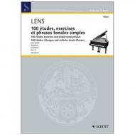 Lens, N.: 100 études, exercises et phrases tonales simples – Band 2 