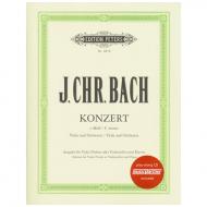 Bach, J. Chr.: Violakonzert c-Moll (Casadesus) (+CD) 