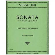 Veracini, F. M.: Violinsonate Op. 2/6 A-Dur 