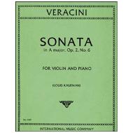 Veracini, F. M.: Violinsonate Op. 2/6 A-Dur 