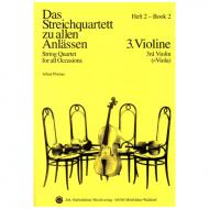 Das Streichquartett zu allen Anlässen Band 2 – Violine 3/Viola 