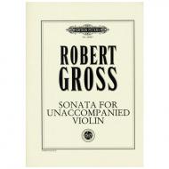 Gross, R.: Sonata for unaccompanied Violin 