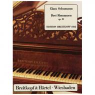 Schumann, C.: Drei Romanzen Op. 21 