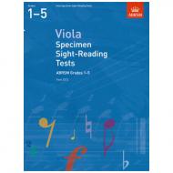 ABRSM: Viola Specimen Sight-Reading Tests – Grades 1-5 (From 2012) 