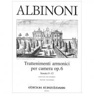 Albinoni, T.: Trattenimenti armonici per camera op.6 Nr. 9-12 