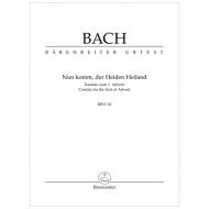 Bach, J. S.: Kantate BWV 62 »Nun komm, der Heiden Heiland« – Kantate zum 1. Advent 