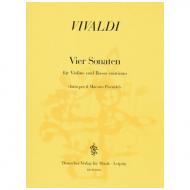 Vivaldi, A.: 4 Violinsonaten »Fatto per il maestro Pisendel« 